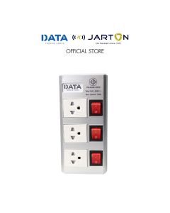 JARTON * DATA ปลั๊กไฟ มอก. 3ช่อง 3สวิทซ์ สีเงิน ยาว 3ม. D-JT3S3M3S รหัส 134908