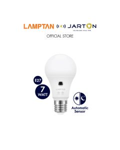 JARTON * LAMPTAN  รุ่น LED BULB LIGHT SENSOR 7W DAYLIGHT