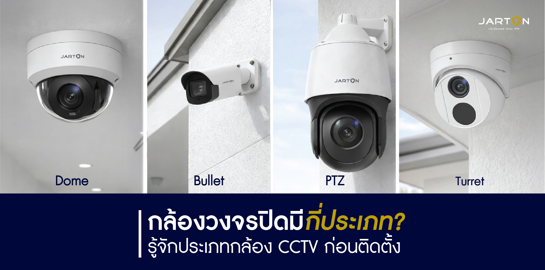 กล้องวงจรปิดมีกี่ประเภท? รู้จัก CCTV แต่ละแบบก่อนเลือกติดตั้ง