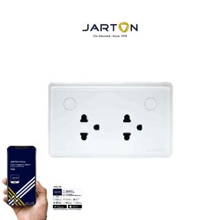 JARTON Wi-Fi ปลั๊กผนัง 2 จุด รหัส131325