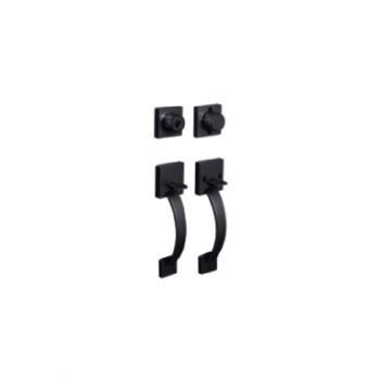 มือจับประตูใหญ่ 71599 ZN สี BLK (ครบเซ็ท) 123011