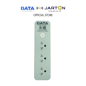 JARTON * DATA   ปลั๊กไฟ มอก. 3ช่อง 1สวิทซ์ 10A ยาว 3 เมตร D-JTLV3S1M3  รหัส 134911