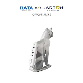 JARTON * DATA The Cat USB Fastchager 5ช่อง 3A 1.2ม. D-JTCATC สีขาว รหัส 134918