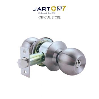 JARTON No7 ลูกบิดห้องทั่วไป หัวกลม สี Stainless จานเล็ก รหัส 101701