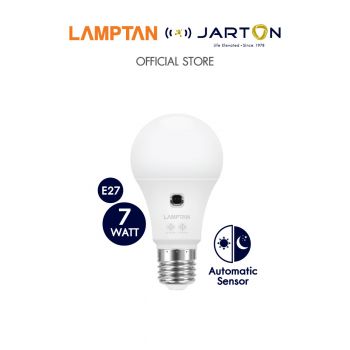 JARTON * LAMPTAN  รุ่น LED BULB LIGHT SENSOR 7W DAYLIGHT